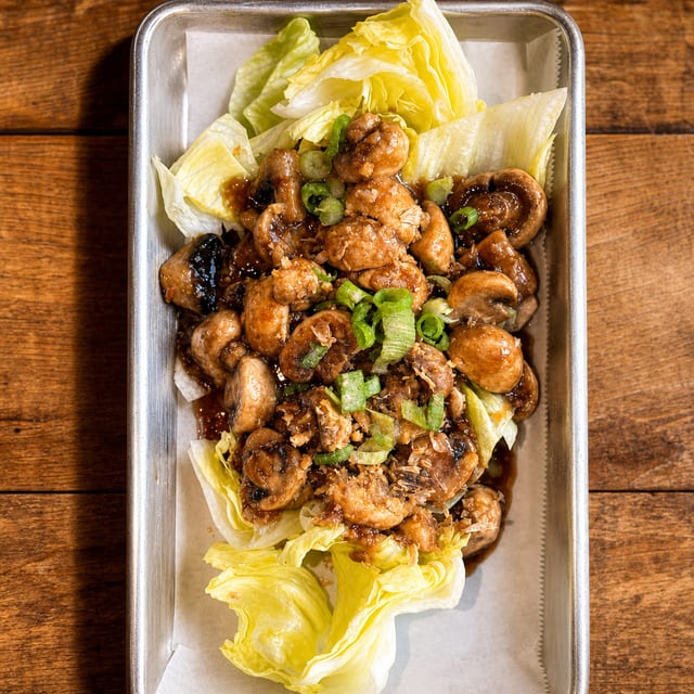 Garlic Mushrooms.