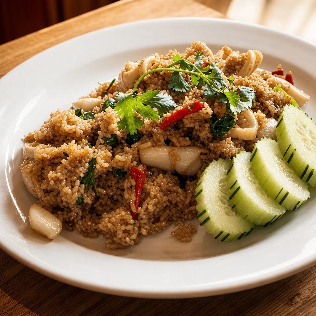 Basil fried rice.