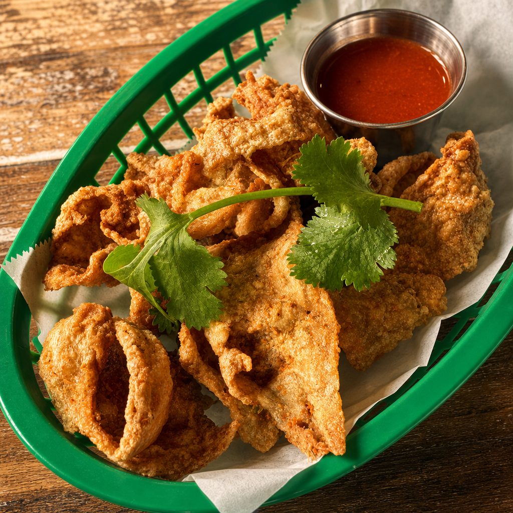 Crispy Chicken Skin.