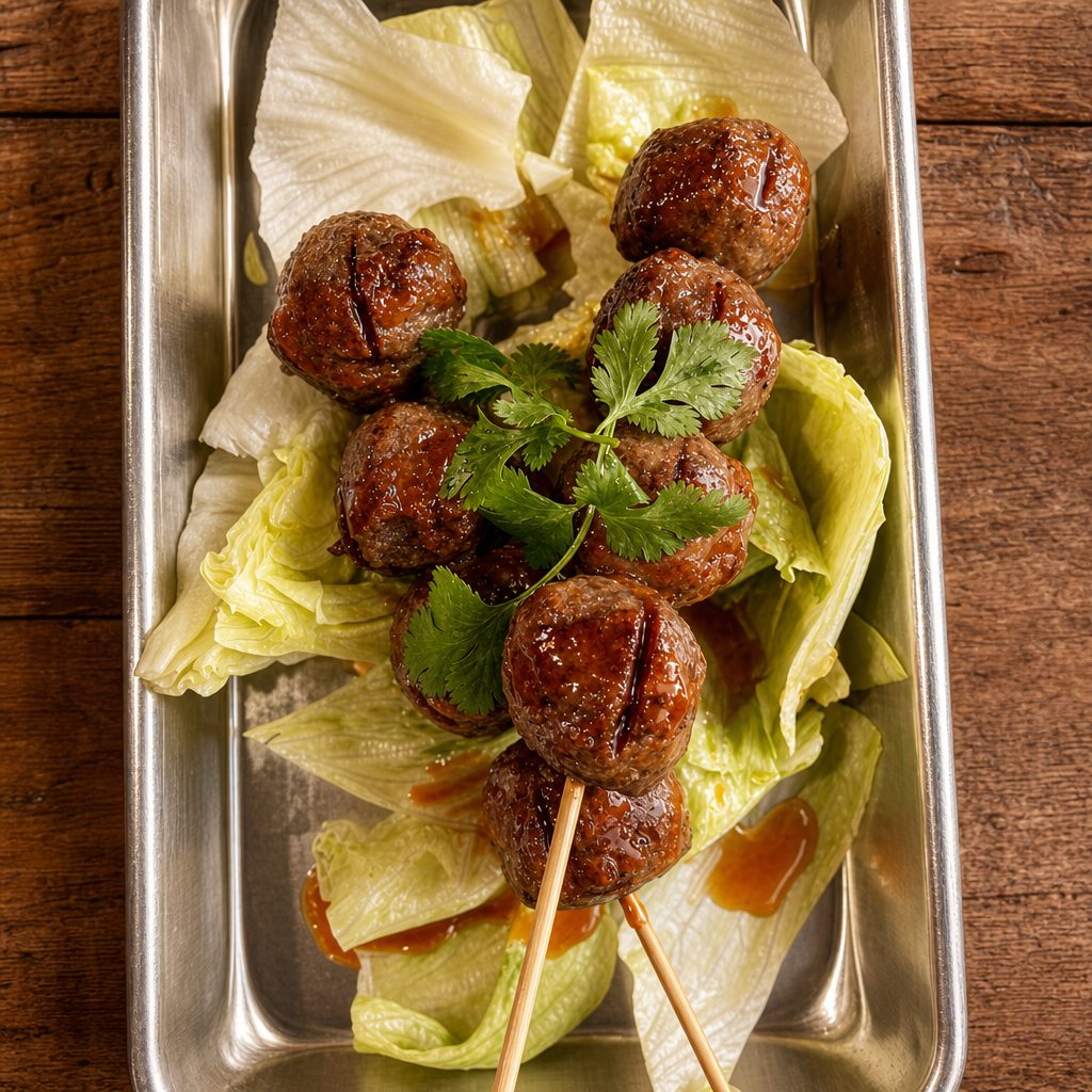 Grilled Beef Meatballs.