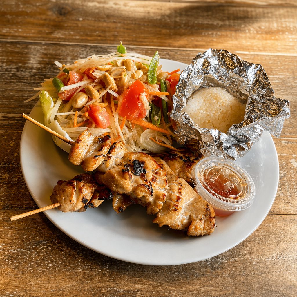 Sum Tum Combo - BBQ Chicken.